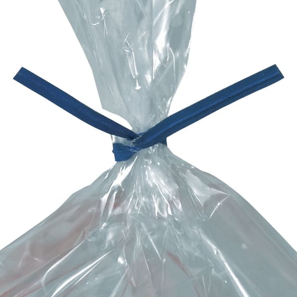 Office Depot Brand Paper Twist Ties For Poly Bags, 3/16in x 6in, Blue, Case Of 2,000