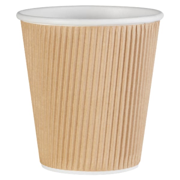 Genuine Joe Ripple Hot Cups, 10 Oz, Brown, Pack Of 500