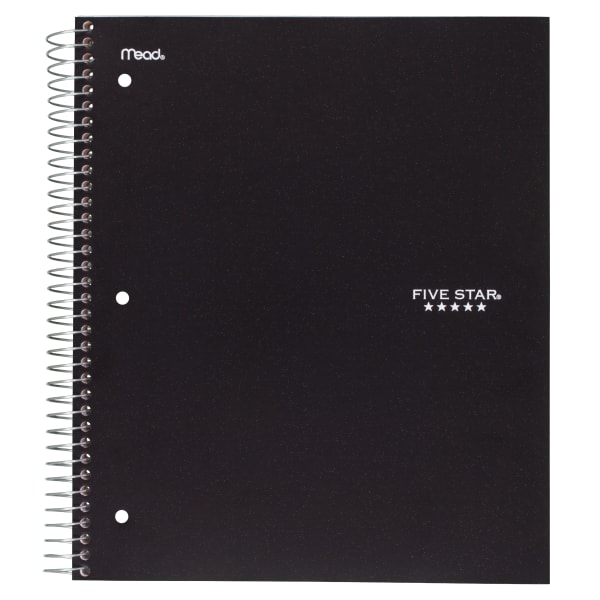 Five Star Notebook, 8 1/2in x 11in, 5 Subjects, College Ruled, 200 Sheets, Assorted Colors (No Color Choice)
