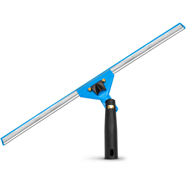 Gritt Commercial Swivel Window Squeegee With Quick Release, 18in, Blue/Silver/Black