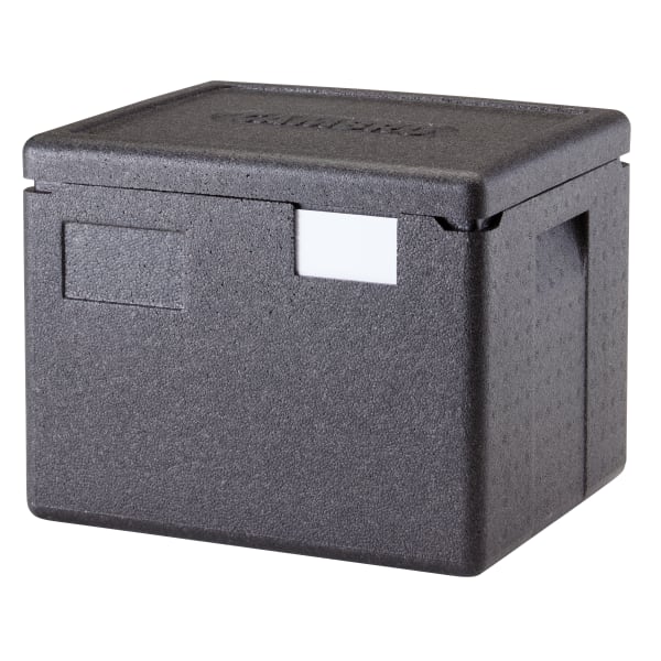 Cambro Cam GoBox Half-Size Top Loading Food Transporter, 12-7/16inH x 13inW x 15-7/16inD, Black