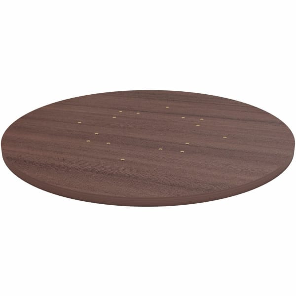 Lorell Hospitality/Conference Tabletop, x 36in Diameter, Espresso, 18258