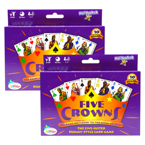 Playmonster Five Crowns Games, Grades 3 To 12, Pack Of 2 Games