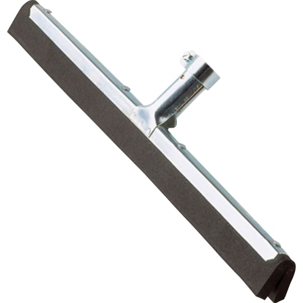 Ettore Wipe N Dry Floor Squeegee - 22in Rubber Blade - Durable, Rust Resistant, Long Lasting - Steel Gray