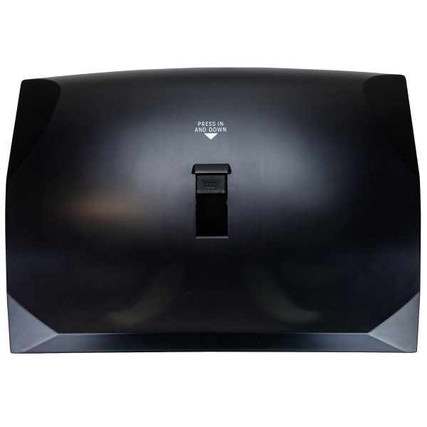 Hospeco Health Gards Lever Activated Toilet Seat Cover Dispensers, 13inH x 18inW x 3-5/8inD, Black, Set Of 6 Dispensers
