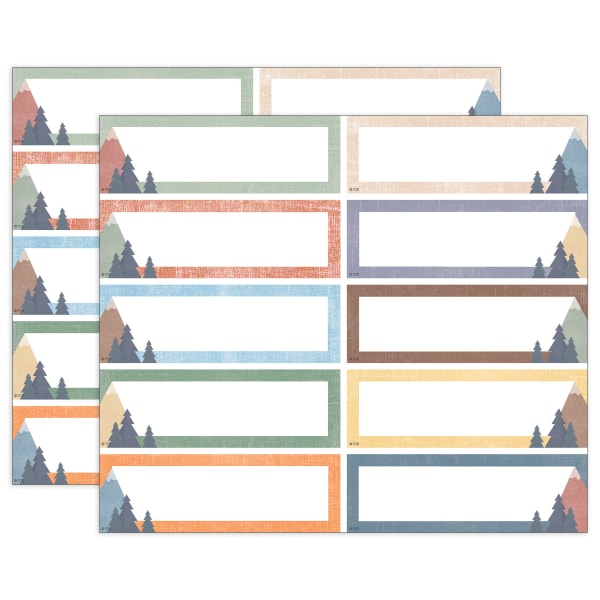 Teacher Created Resources Labels Magnetic Accents, Moving Mountains, 20 Per Pack, Set Of 2 Packs