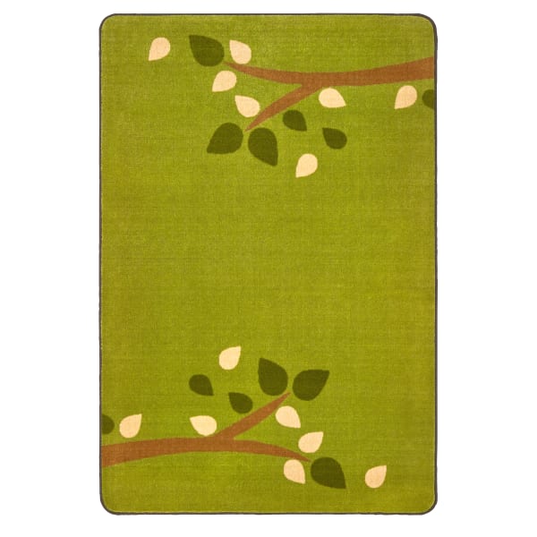 Carpets for Kids KIDSoft Branching Out Decorative Rug, 8" x 12ft, Green