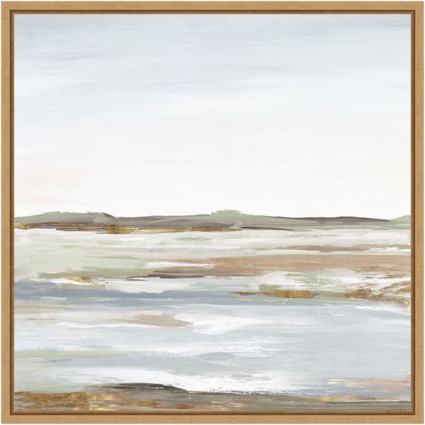 Amanti Art Vastness I Landscape by Eva Watts Framed Canvas Wall Art Print, 16inH x 16inW, Maple