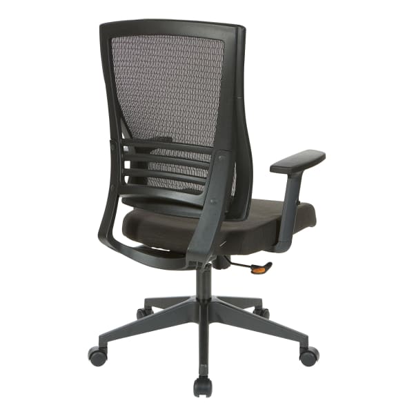 Office Star WorkSmart Mesh-Back Manager Chair, Black