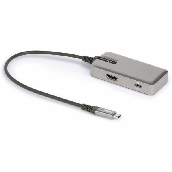 StarTech.com USB C Multiport Adapter, 4K 60Hz HDMI 2.0, 100W PD Pass-through, USB Hub, USB Type-C Mini Docking Station, 10in (25cm) Cable