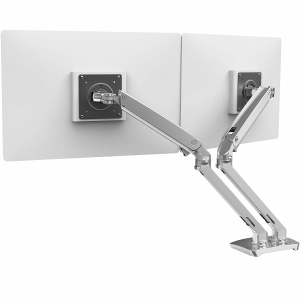 Ergotron Mounting Arm for LCD Monitor - Polished Aluminum - 2 Display(s) Supported - 24in Screen Support - 40 lb Load Capacity - 75 x 75, 100 x 100
