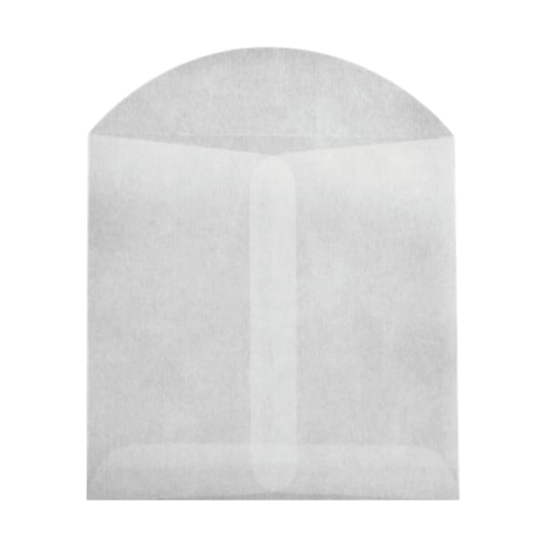 LUX Open-End Envelopes, 4in x 4in, Flap Closure, Glassine, Pack Of 100