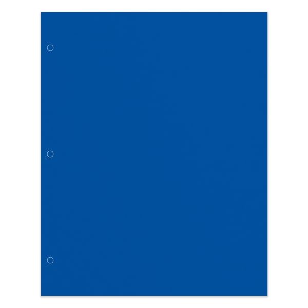 Office Depot Brand 2-Pocket School-Grade Paper Folder, Letter Size, Blue