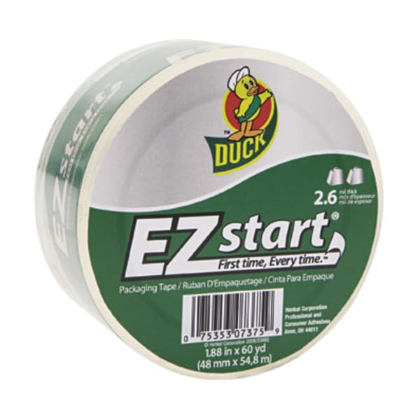Duck EZ Start Packaging Tape, 1 7/8in x 60 Yd.
