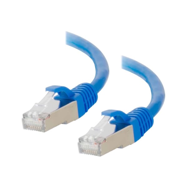 C2G-20ft Cat6 Snagless Shielded (STP) Network Patch Cable - Blue - Category 6 for Network Device - RJ-45 Male - RJ-45 Male - Shielded - 20ft - Blue
