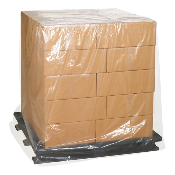 Office Depot Brand 4 Mil Clear Pallet Covers 42in x 42in x 72in, Box of 25