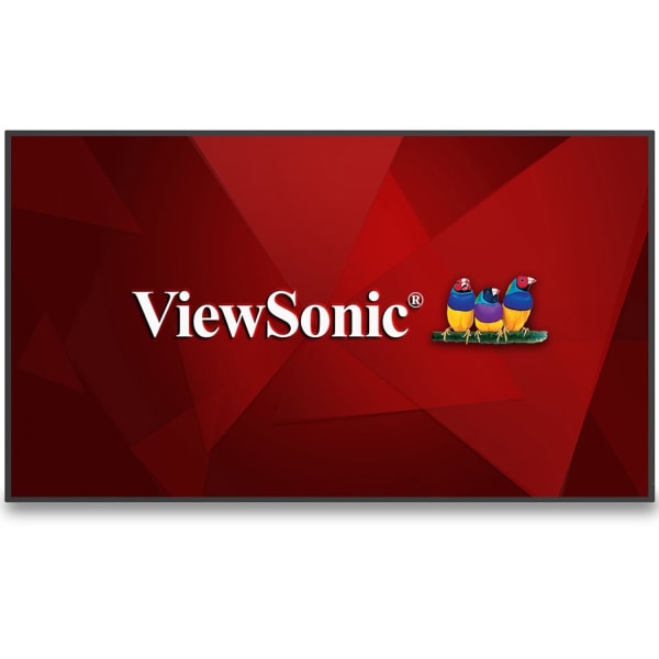 ViewSonic CDE4330 43in 4K UHD Wireless Presentation Display 24/7 Commercial Display with Portrait Landscape, USB C, Wifi/BT Slot, RJ45 and RS232
