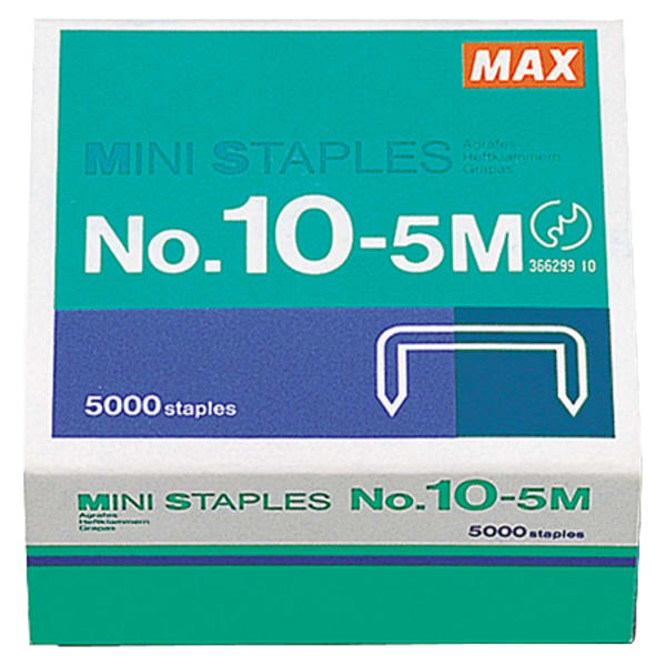 MAX Mini Staples, HD-10DF, 3/8in