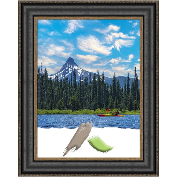 Amanti Art Picture Frame, Opening Size 18in x 24in, 24in x 30in, Thomas Black Bronze