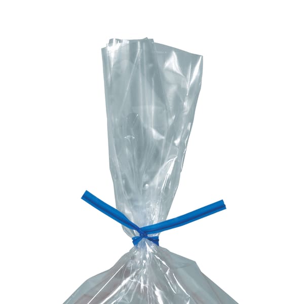 Partners Brand Plastic Twist Ties, 5/32in x 9in, Blue, Case Of 2,000