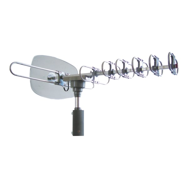 Supersonic 360 HDTV Digital Amplified TV Motorized Rotating Antenna - Upto 120 Mile - 47 MHz to 860 MHz - 28 dB - Satellite HDTV, Radio Communication