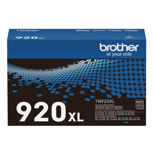 Brother Genuine Black High Yield Toner Cartridge, TN920XL