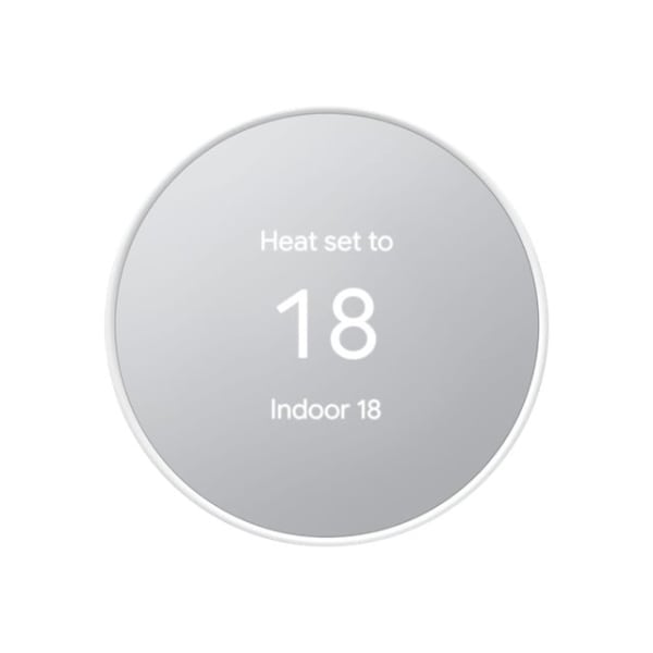 Google Nest HVAC System Programmable Smart Thermostat With Sensor, White