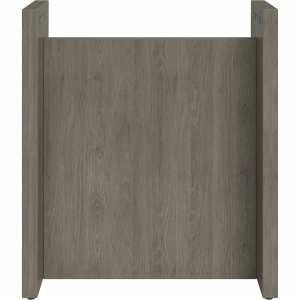 Lorell Prominence 2.0 Slim Modular Table Base - Material: Particleboard - Finish: Gray Elm