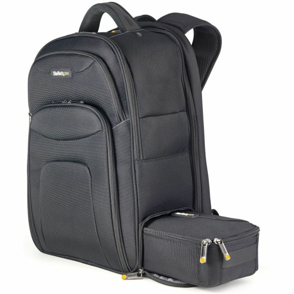 StarTech.com 17.3in Laptop Backpack, Removable Accessory Case, Business Travel Backpack, Ergonomic Commuter Bag, Notebook & Tablet Pockets