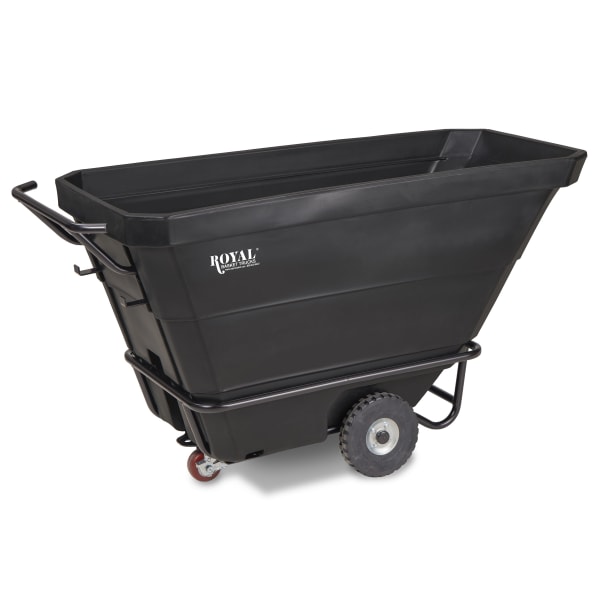 Royal Basket Trucks 1/2 Yard Standard Tilt Truck, Black