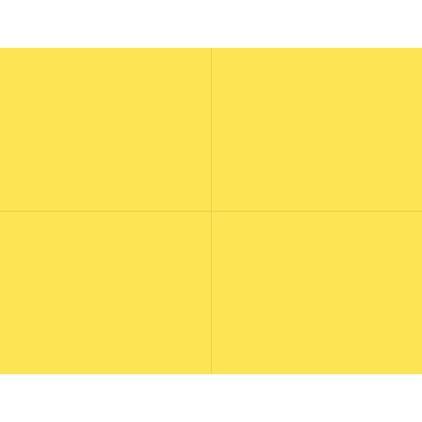 Great Papers! 4-Up Postcards, 8-1/2in x 11in Sheet, Yellow, 4 Postcards Per Sheet, Pack Of 50 Sheets