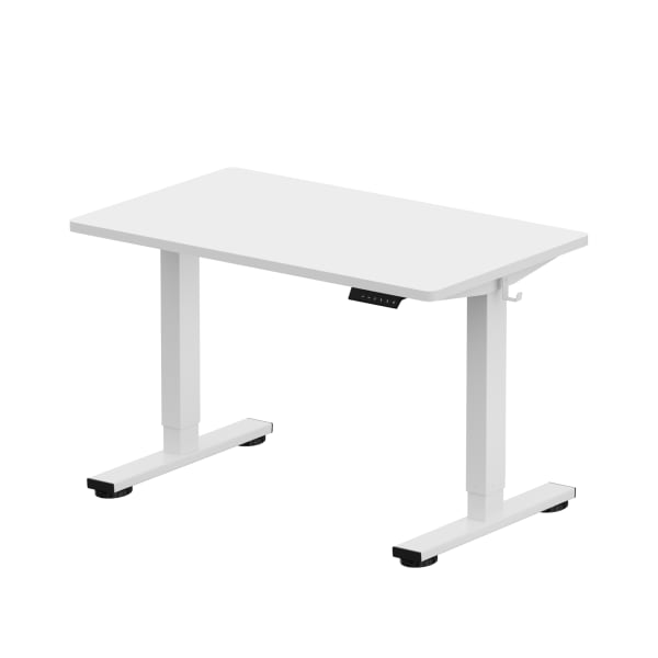 FlexiSpot E2 Electric 42inW Adjustable Height Standing Desk, White