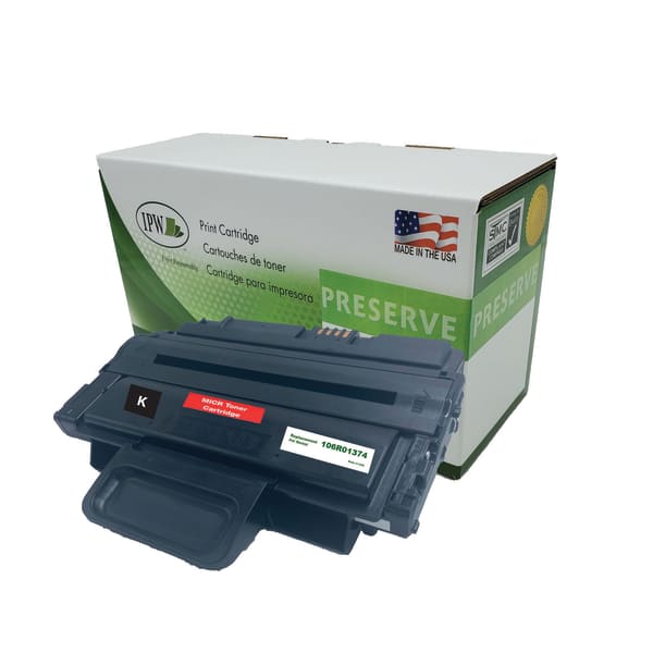 IPW Preserve Remanufactured Black High Yield Toner Cartridge Replacement For Xerox 106R01374, 106R01374-R-M-O