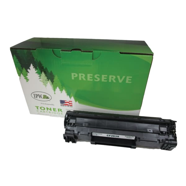 IPW Preserve Remanufactured Black Toner Cartridge Replacement For HP 83A, CF283X, 677-83E-ODP