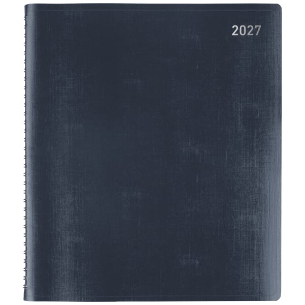 Office Depot Brand Monthly Planner, 9in x 11in, Navy, January 2027 to January 2028, OD71071727