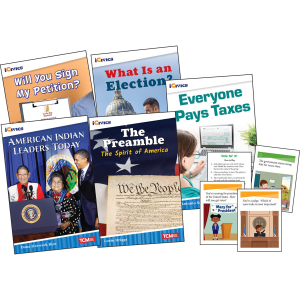 Teacher Created Materials iCivics: Leadership & Responsibility 5-Book Set & Game Cards, Grade 3