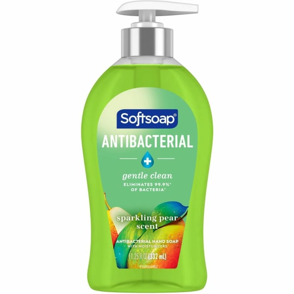 Softsoap Antibacterial Liquid Hand Soap, Sparkling Pear Scent, 11.3  Oz