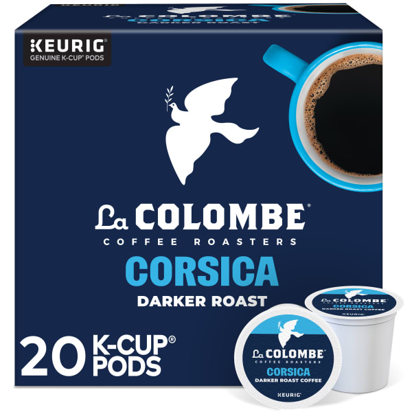 La Colombe Corsica Dark Roast Coffee Keurig K-Cup Pods, Single Serve, Pack Of 20 Pods