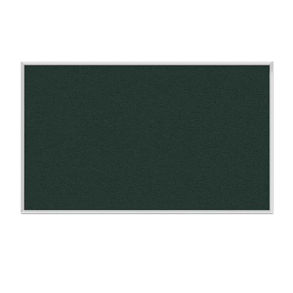 Ghent Aluminum Frame Vinyl Bulletin Board, 18in x 18in, Ebony, Satin Frame