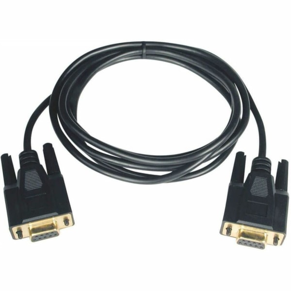 Eaton Tripp Lite Series 6ft Null Modem Serial DB9 RS232 Cable Adapter Gold F/F 6ft - Null modem cable - DB-9 (F) to DB-9 (F) - 6 ft - molded
