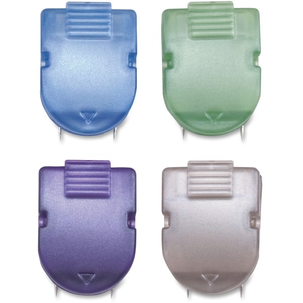Advantus Panel Wall Clips, 20, Metallic Assorted
