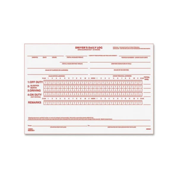 Rediform Drivers Daily Log Book - 31 Sheet(s) - Stapled - 2 Part - Carbon Copy - 7 7/8in x 5 1/2in Sheet Size - White - White Sheet(s) - Recycled - 1 Each
