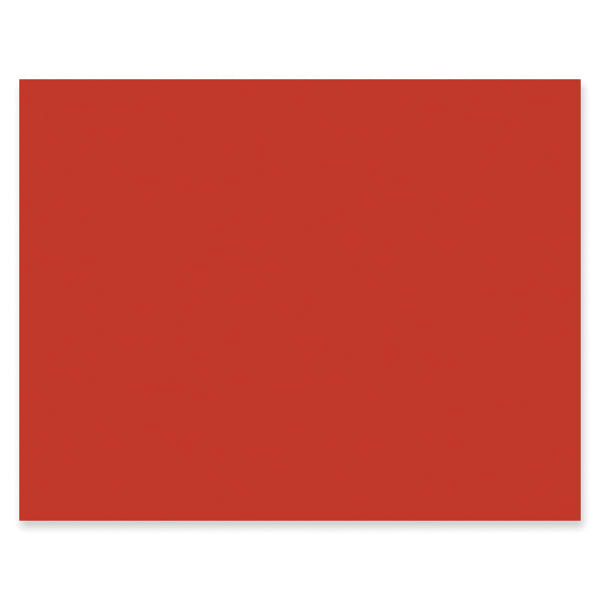 Pacon Peacock 100% Recycled Railroad Board, 22in x 28in, 4-Ply, Red, Carton Of 25 Sheets