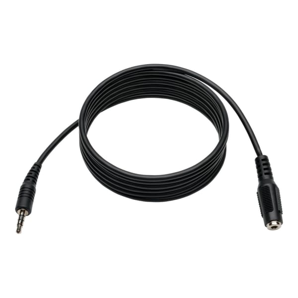 Eaton Tripp Lite Series 3.5 mm Mini Stereo Audio 4-Position TRRS Headset Extension Adapter Cable (M/F), 6 ft. (1.8 m) - P318006MF