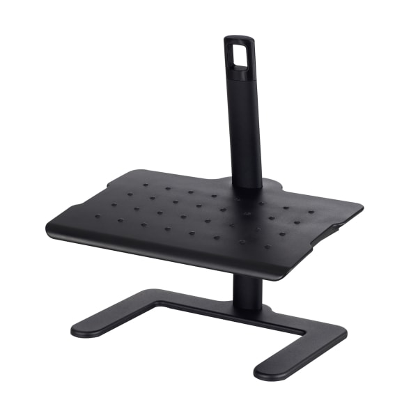 Safco Height Adjustable Footrest, 21 1/2inH x 20 1/2inW x 14 1/2inD, Black