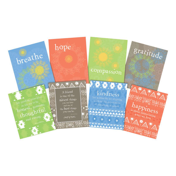 Barker Creek Art Prints, 8in x 10in, Celebrate Kindness, Set Of 8 Prints