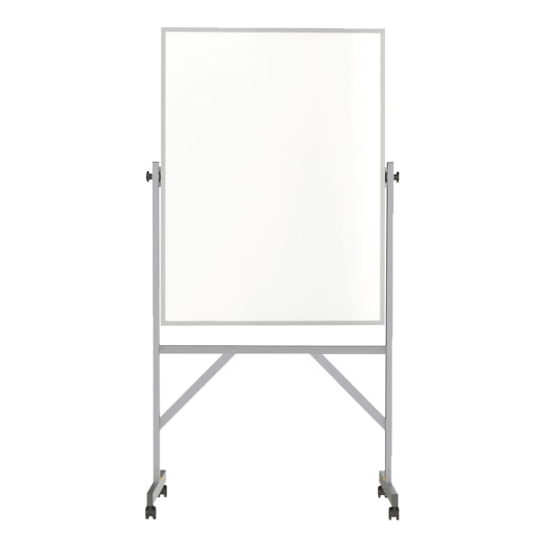 Ghent Reversible Dry-Erase Whiteboard, 48in x 36in, Aluminum Frame With Silver Finish