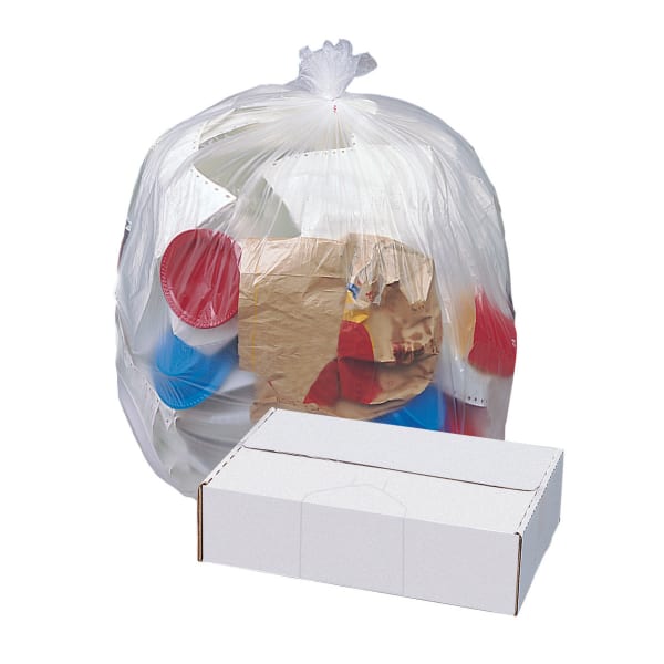 Highmark High-Density Can Liners, 16 Mic, 55 Gallons, 41in x 54in, Natural, Box Of 200