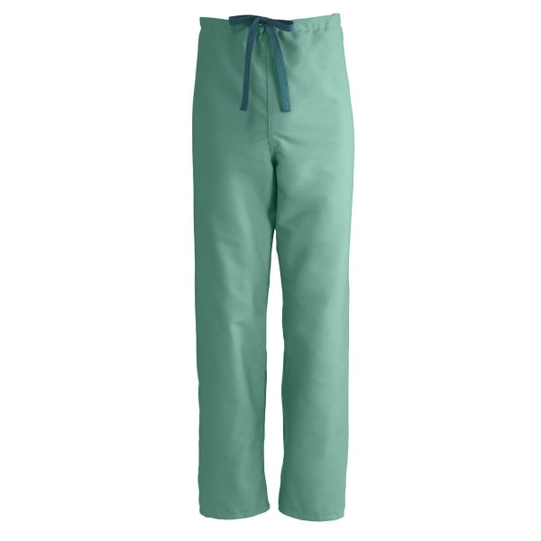 Medline ComfortEase Unisex Reversible Drawstring Pants, 4X, Jade