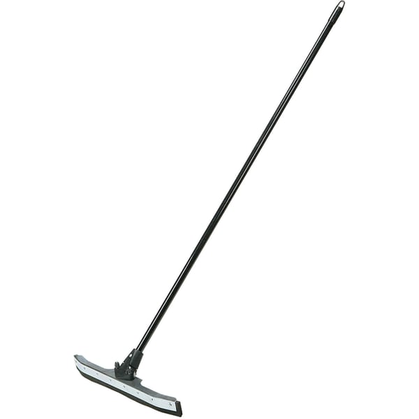 SKILCRAFT FlexSweep Squeegee with Handle - 58in Aluminum Handle - 3in x 2.5inx 24in - Heavy Duty, Durable, Changeable Blade - Black - 1Each